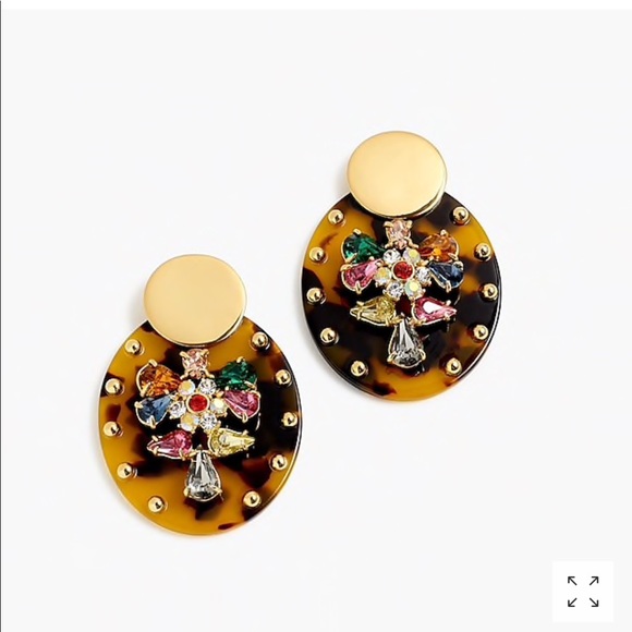J. Crew Jewelry - J.crew Lucite and crystal shield earring
